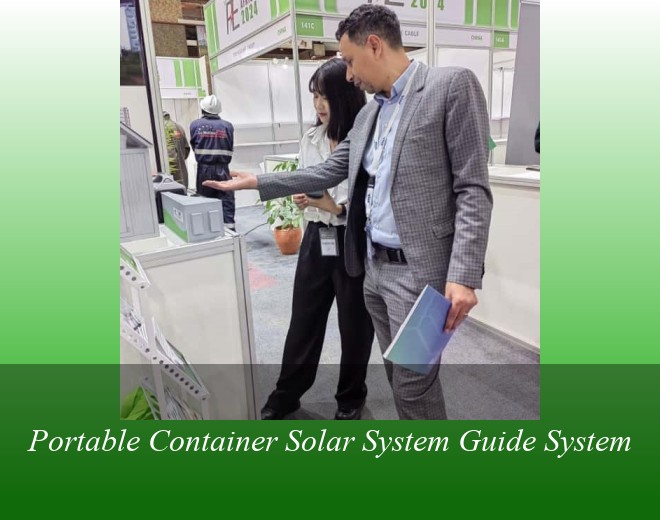 Portable Container Solar System Guide System